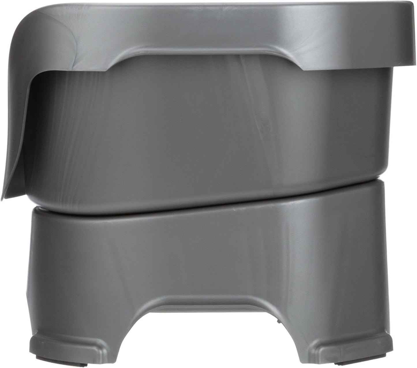 Neater Feeder Deluxe Mess Proof Dog Bowls Elevated for Medium Dogs 19-40 Lbs, Made in USA, No Spill Raised Dog Food Bowl Stand Feeding Station, Food and Water Bowl Set, Gunmetal