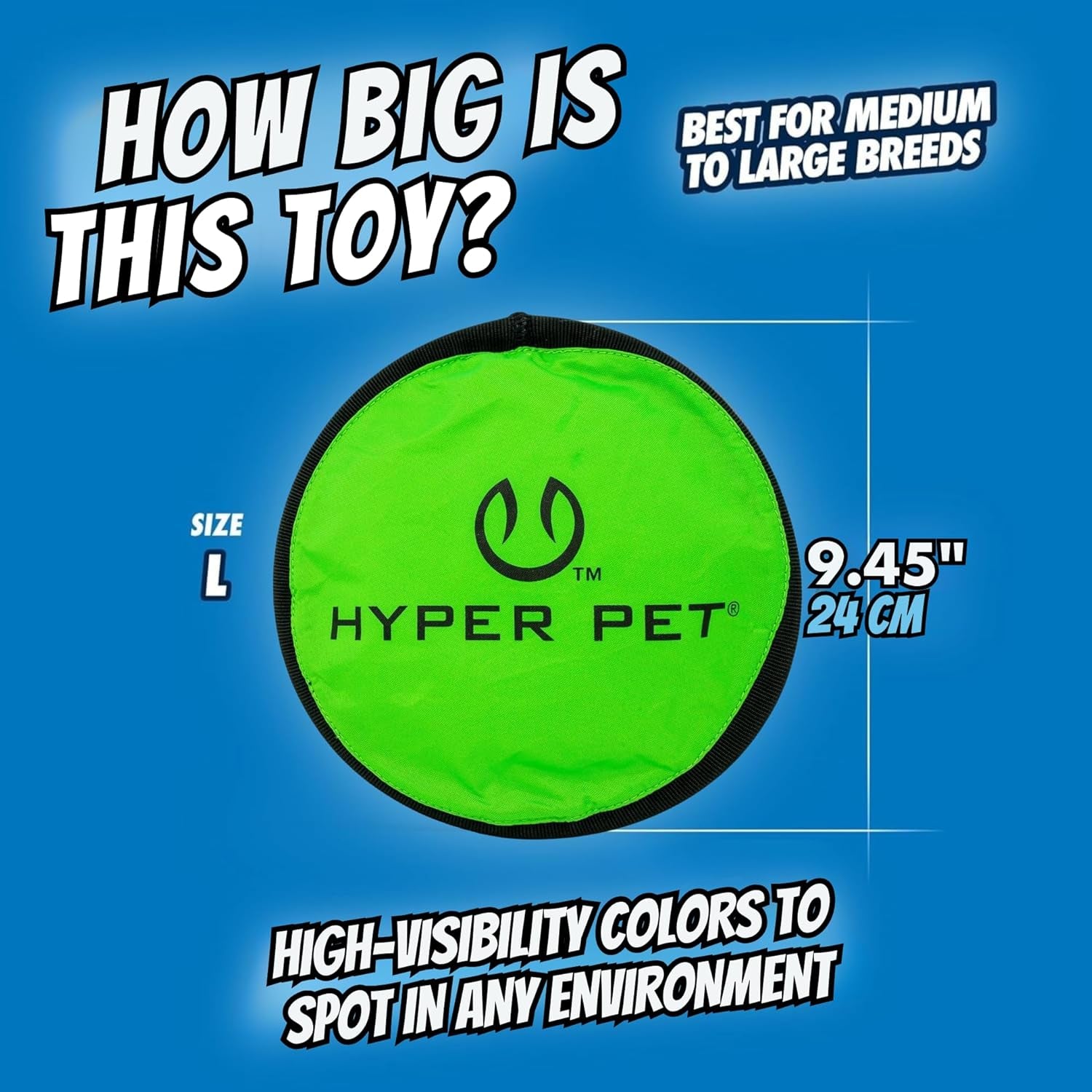 Flippy Flopper 9" Flying Disc Soft Dog Toy, Floats in Water & Safe on Teeth, for All Breeds, Pack of 5 (Colors May Vary)