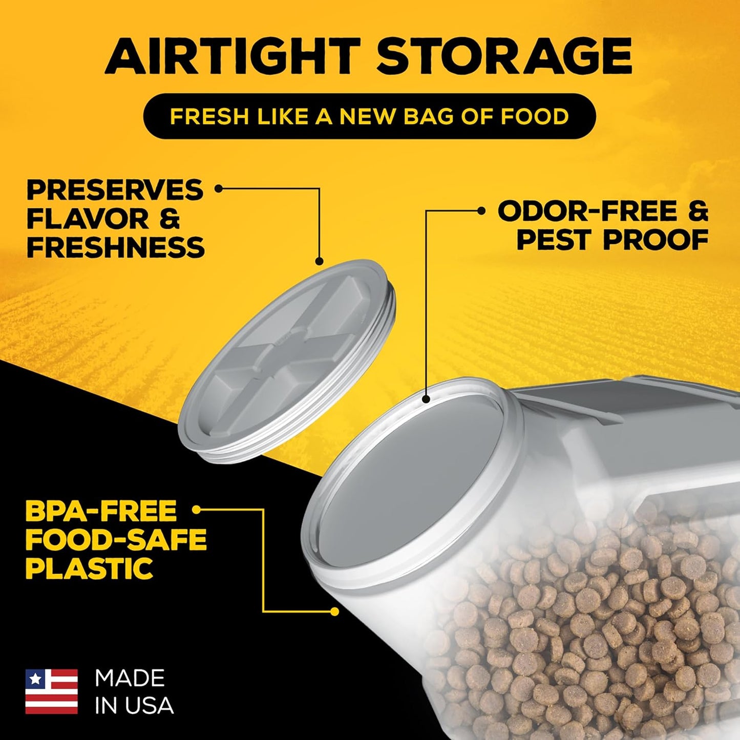 Vittles Vault Outback Airtight Pet Food Container, 40 Pounds
