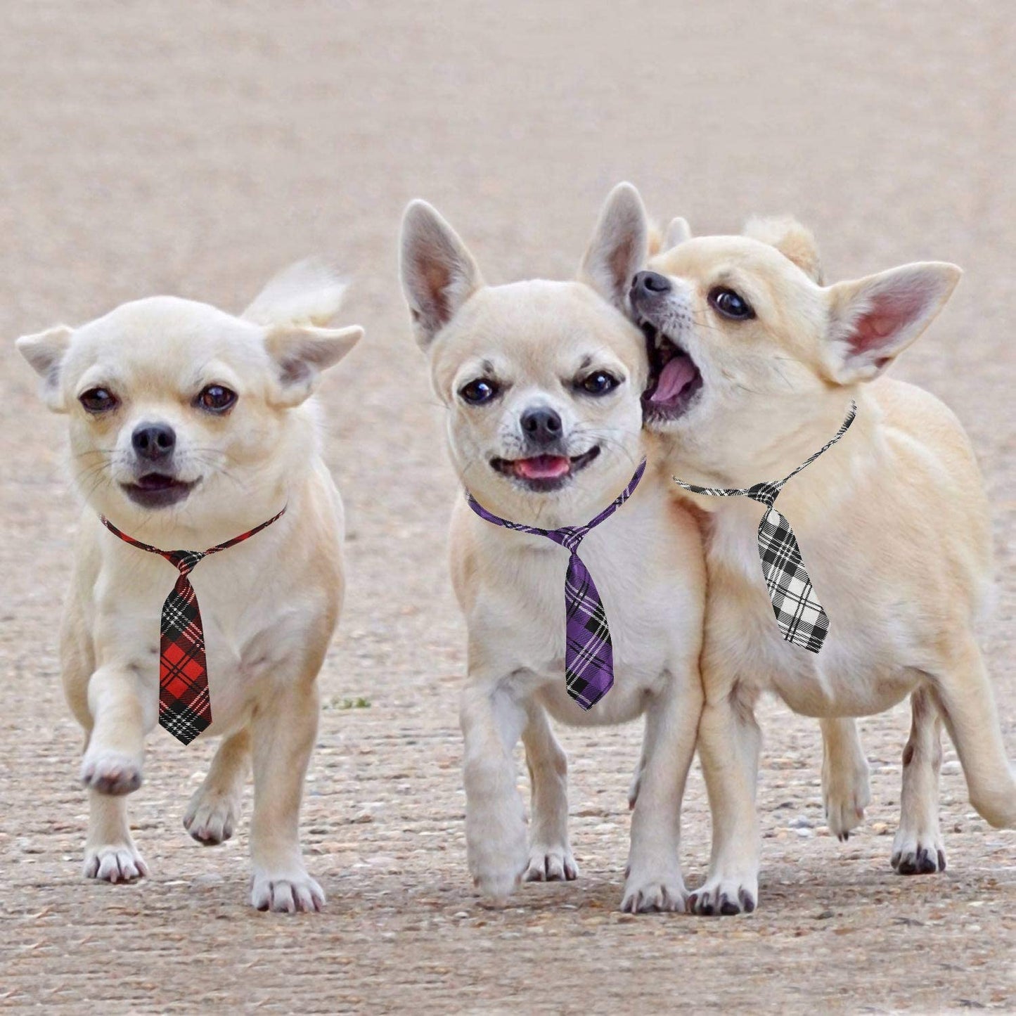 Dog Ties 30 PCS Dog Neckties, Adjustable Neck Ties and Bows for Medium Large Pets Festival Formal Bulk Pet Bowties Collar Grooming Accessories Holiday Birthday Wedding Costumes